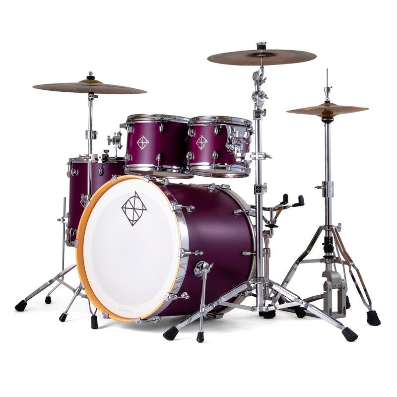 Dixon PODCSTH422-01-SDP Cornerstone Series 10/12/16/22 Drum Kit Set in Deep Purple Satin
